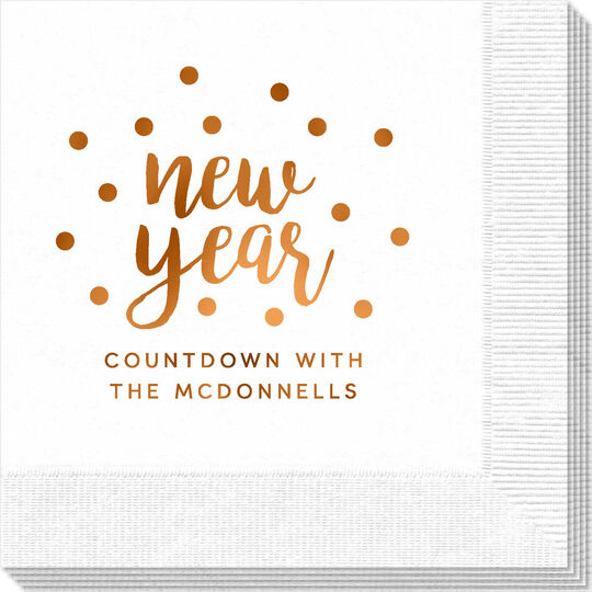 Confetti Dots New Year Napkins